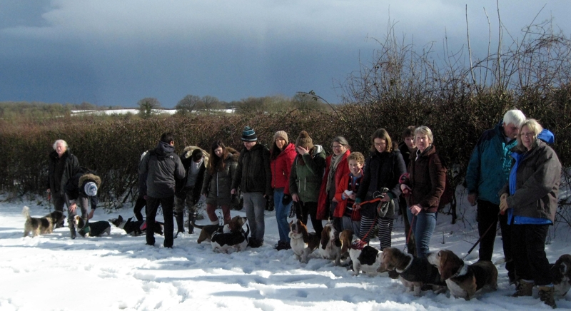 Thurlbear walk in the snow