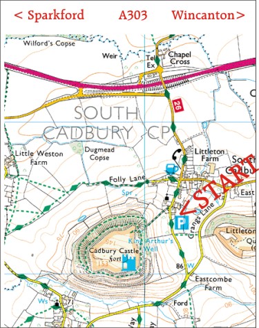 S Cadbury map