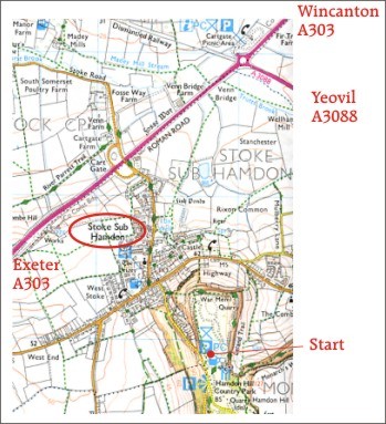 Ham Hill map